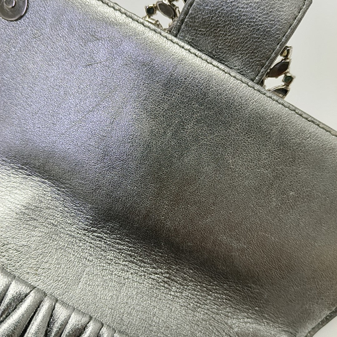Matelassé Quilted Lambskin Silver