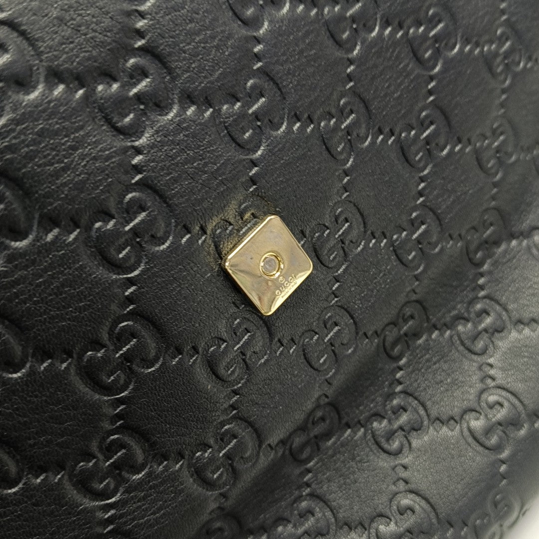 Ligne Shima Monogram Calfskin Black
