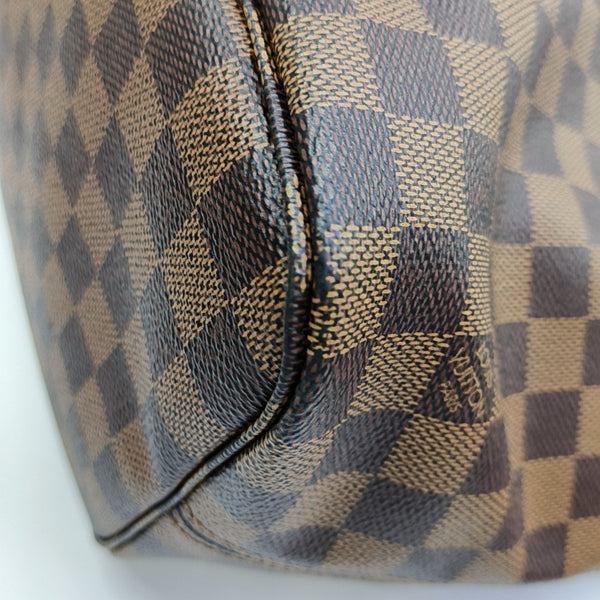 NEVERFULL MM Damier Ebene Coated Canvas Brown