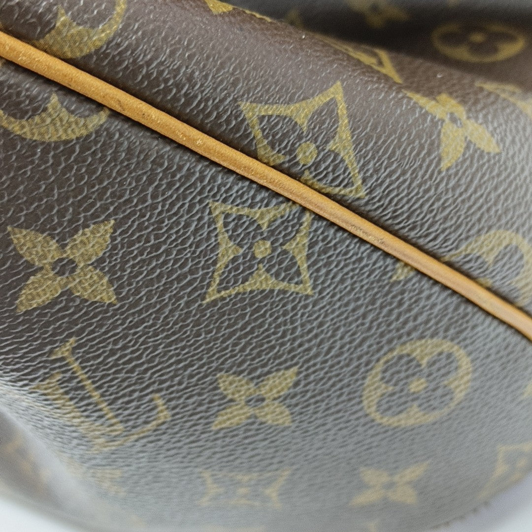 GRIET Monogram Coated Canvas Brown