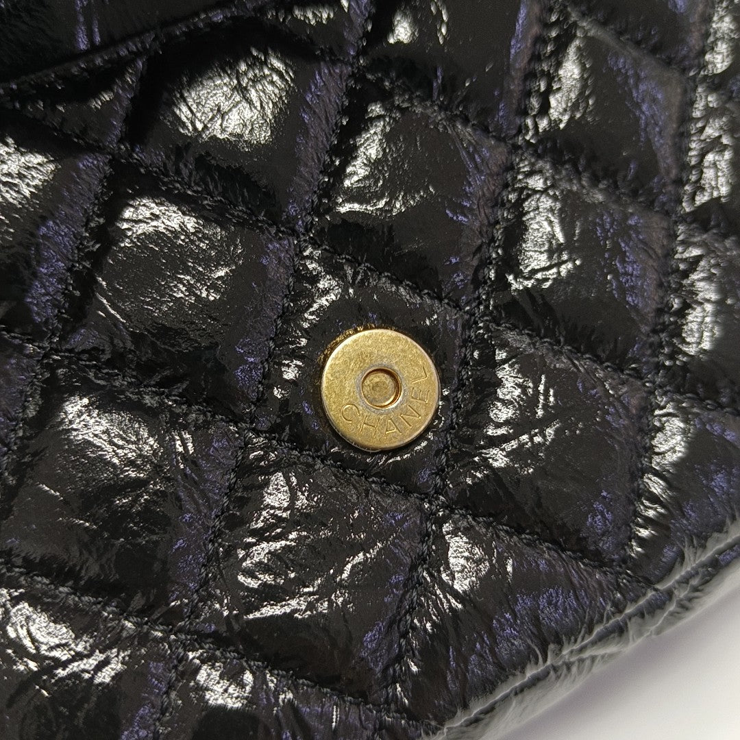 23C HOBO Small Quilted Calfskin Black