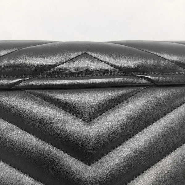 Chevron Calfskin Black