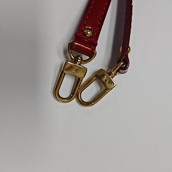 ALMA BB Monogram Patent Leather Red