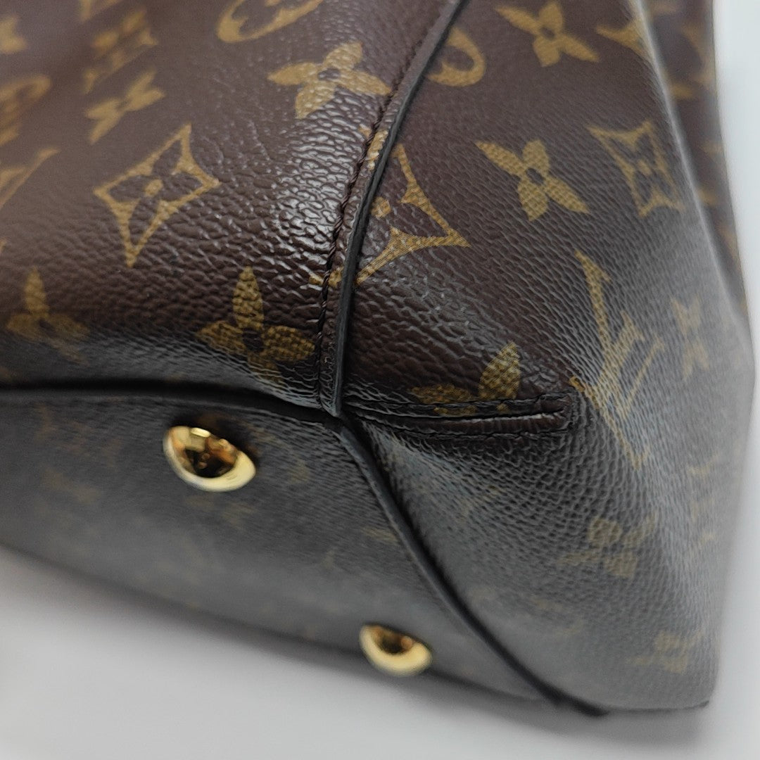 MONTAIGNE Monogram Coated Canvas Brown