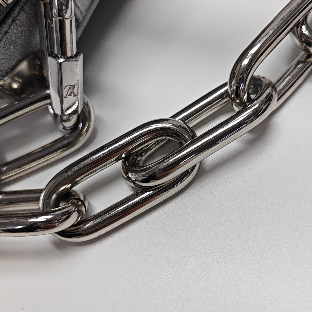 SOFT TRUNK Mini Damier Special Material Silver