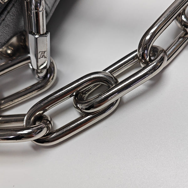 SOFT TRUNK Mini Damier Special Material Silver