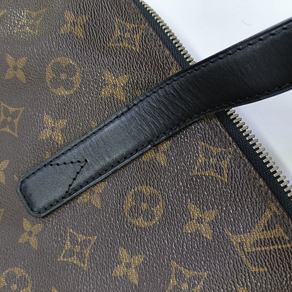 KITAN Monogram Coated Canvas Brown