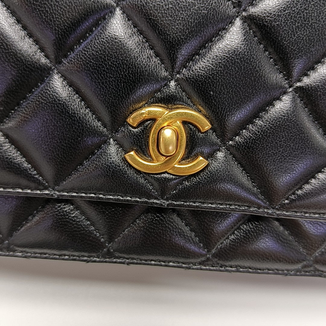 TRENDY CC Quilted Lambskin Black
