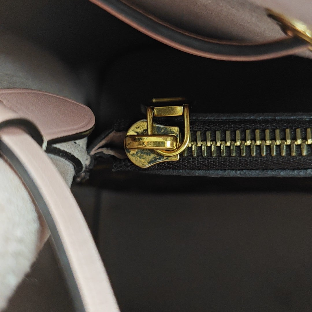 NÉONOÉ MM Monogram Coated Canvas Brown