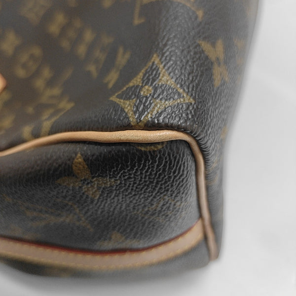 SPEEDY 25 Monogram Coated Canvas Brown
