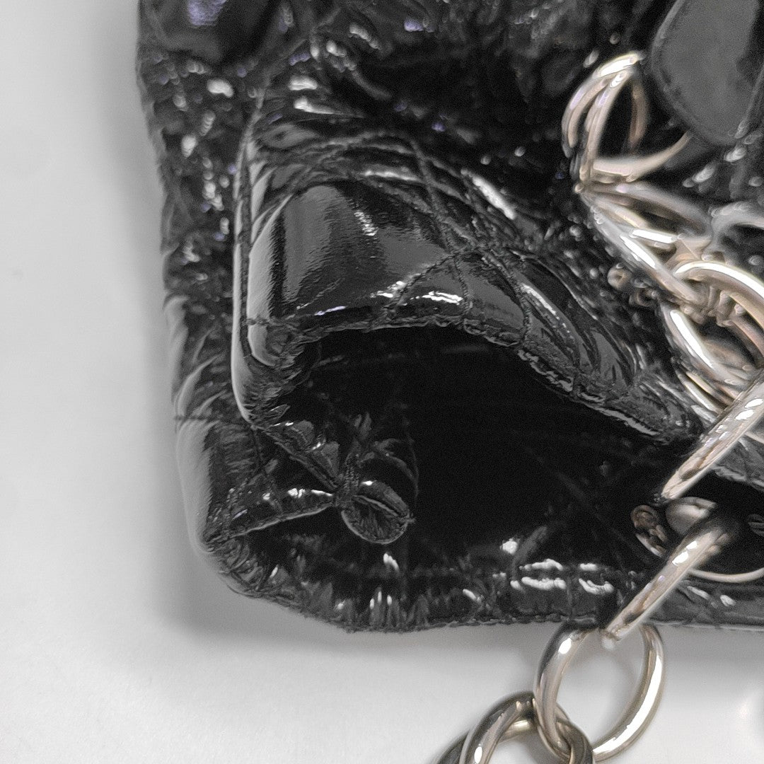 Dior Soft Cannage Patent Leather Black