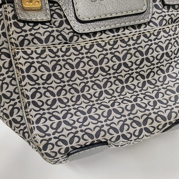 Monogram Canvas Top Handle Bag Gray