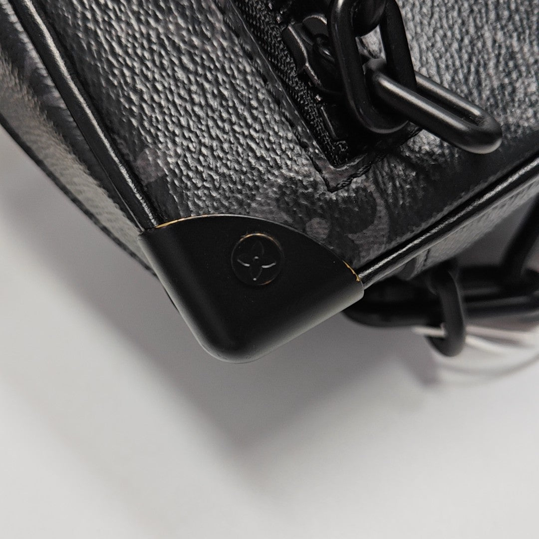 SOFT TRUNK Mini Monogram Coated Canvas Black
