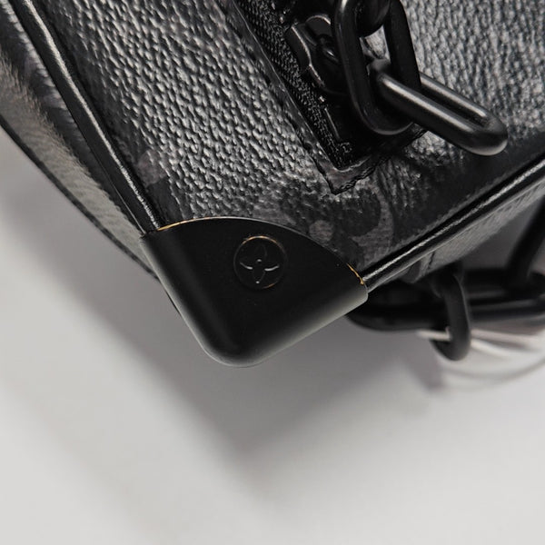 SOFT TRUNK Mini Monogram Coated Canvas Black