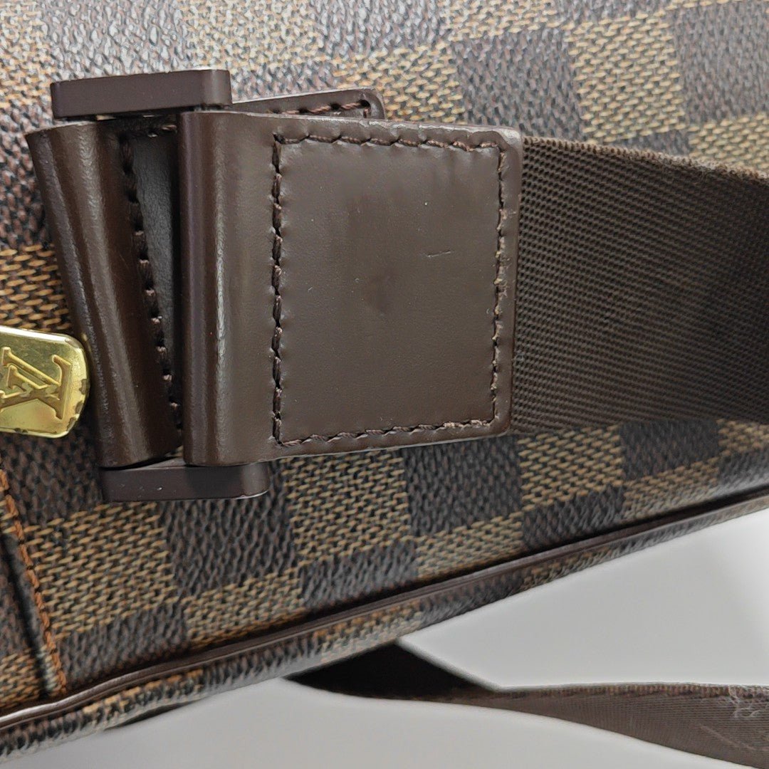 OLAV MM Damier Ebene Coated Canvas Brown