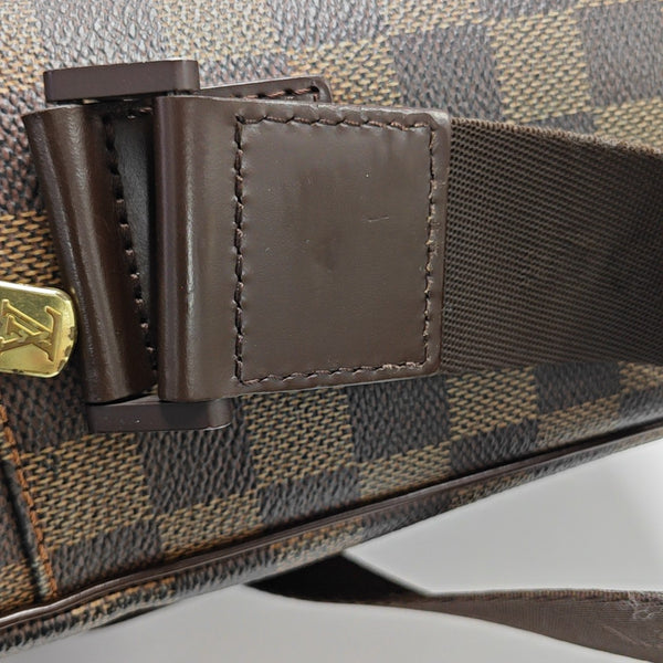OLAV MM Damier Ebene Coated Canvas Brown