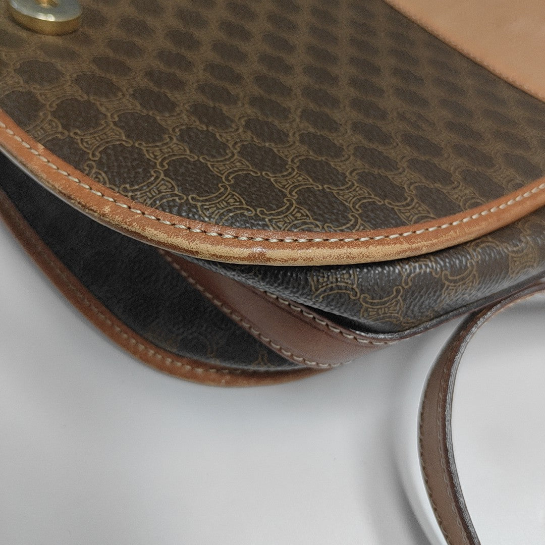 MACADAM CLUTCHES Coated Canvas Brown