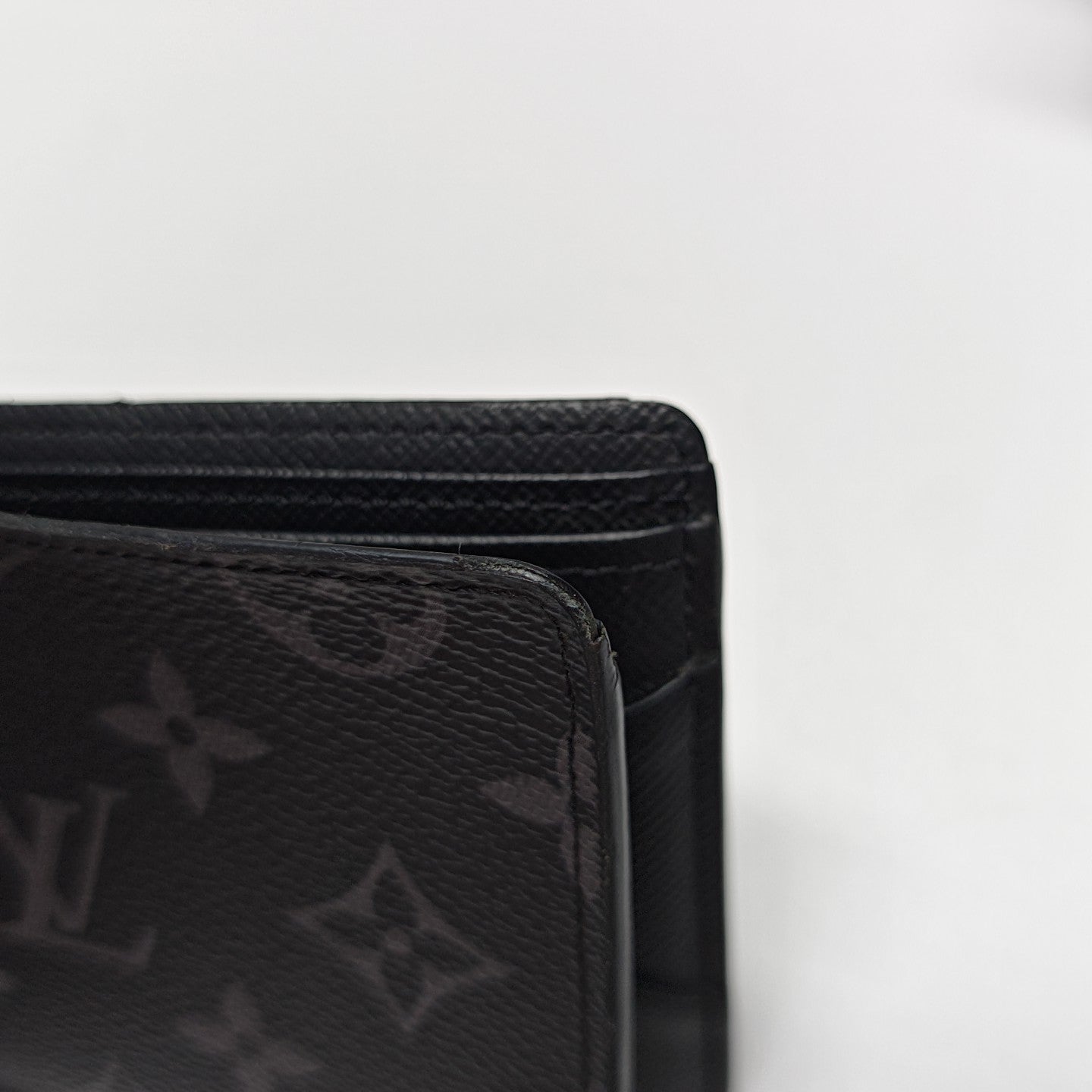 SLENDER Monogram Coated Canvas Black Wallet