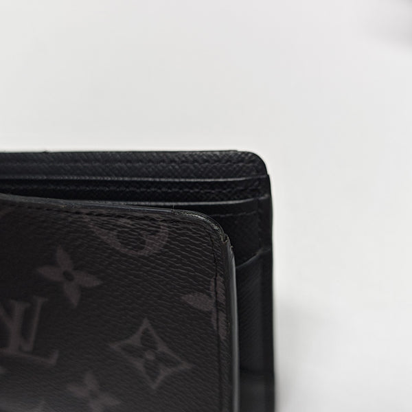 SLENDER Monogram Coated Canvas Black Wallet