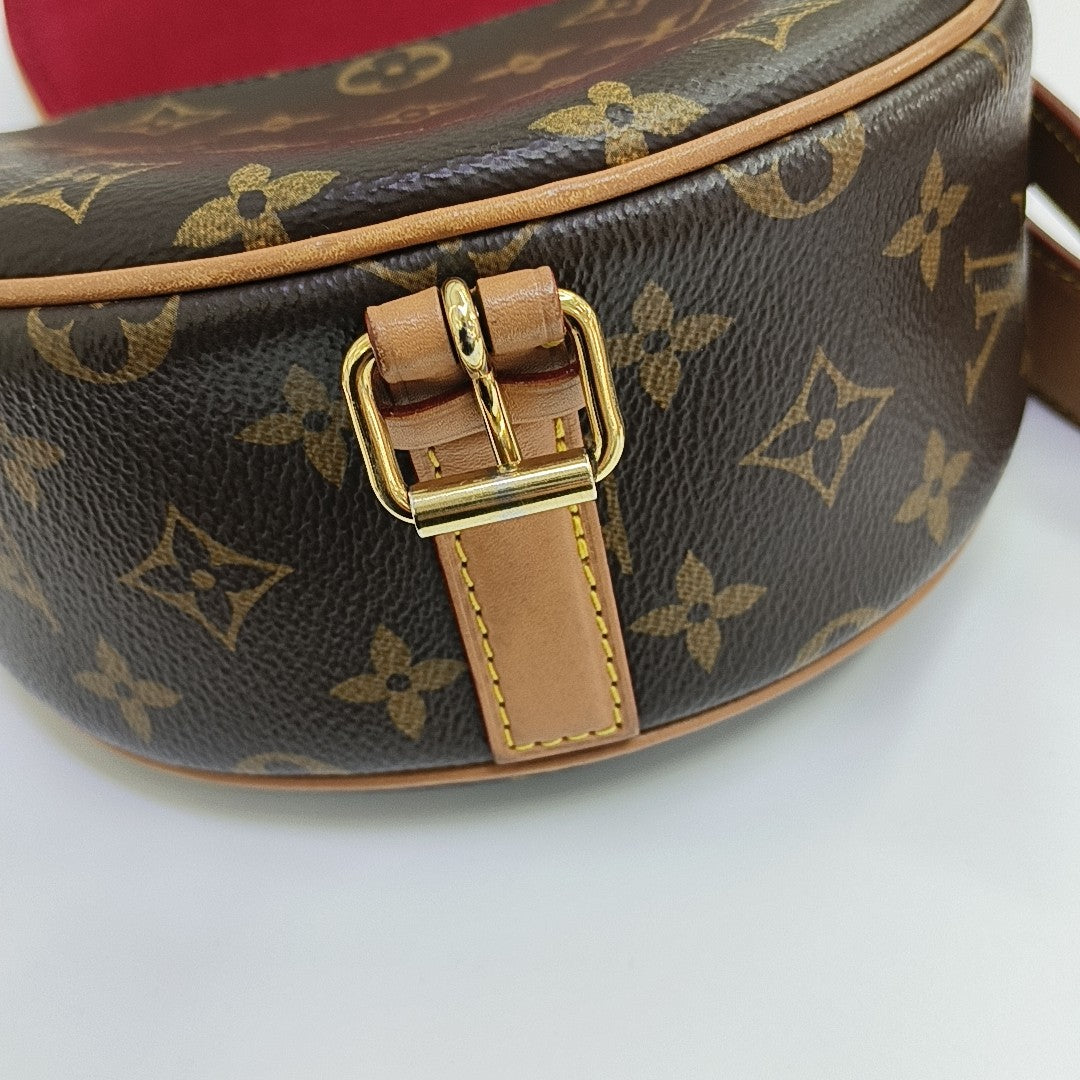 TAMBOURINE Monogram Coated Canvas Brown