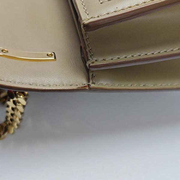 TB Small Lambskin Beige