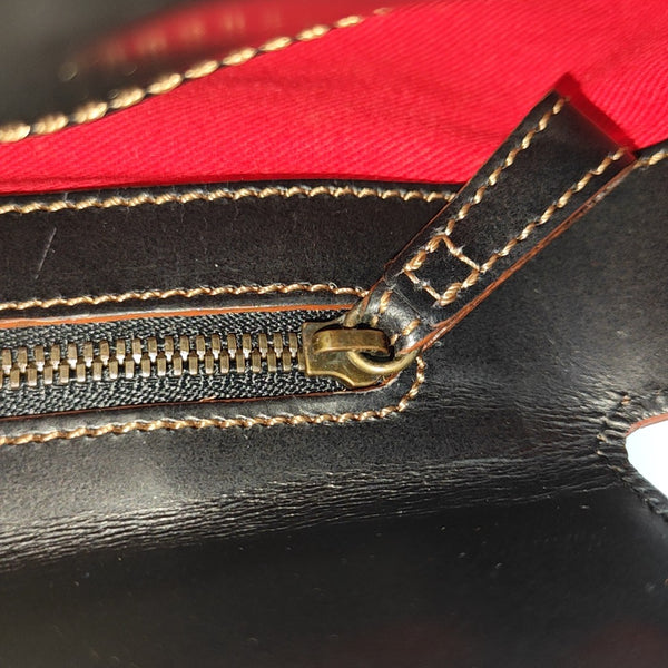Calfskin Top Handle Bag Black