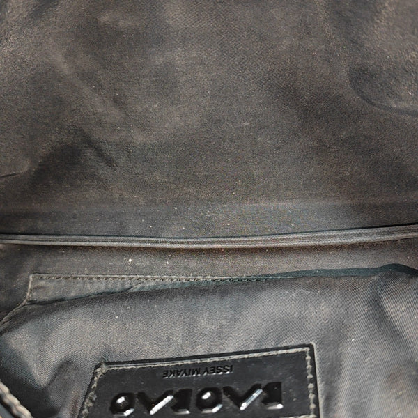 Special Material Top Handle Bag Black