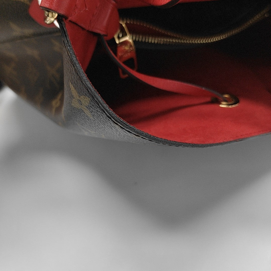 NÉONOÉ MM Monogram Coated Canvas Brown