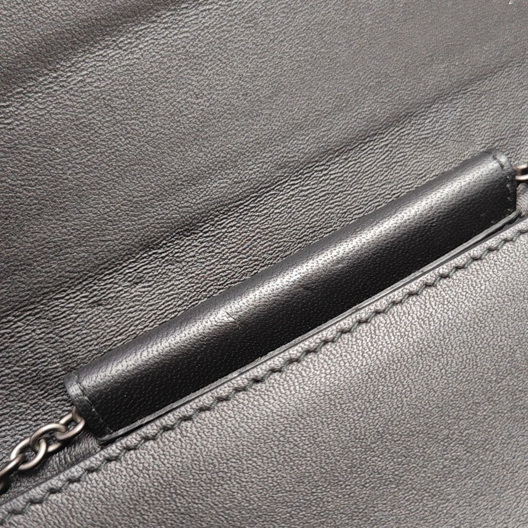 Lambskin Shoulder Bag Black