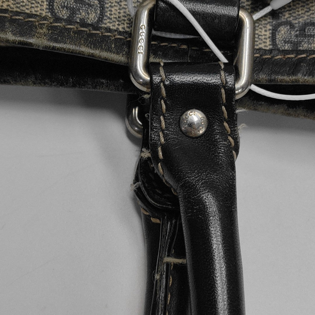 GG Supreme Monogram Coated Canvas Black