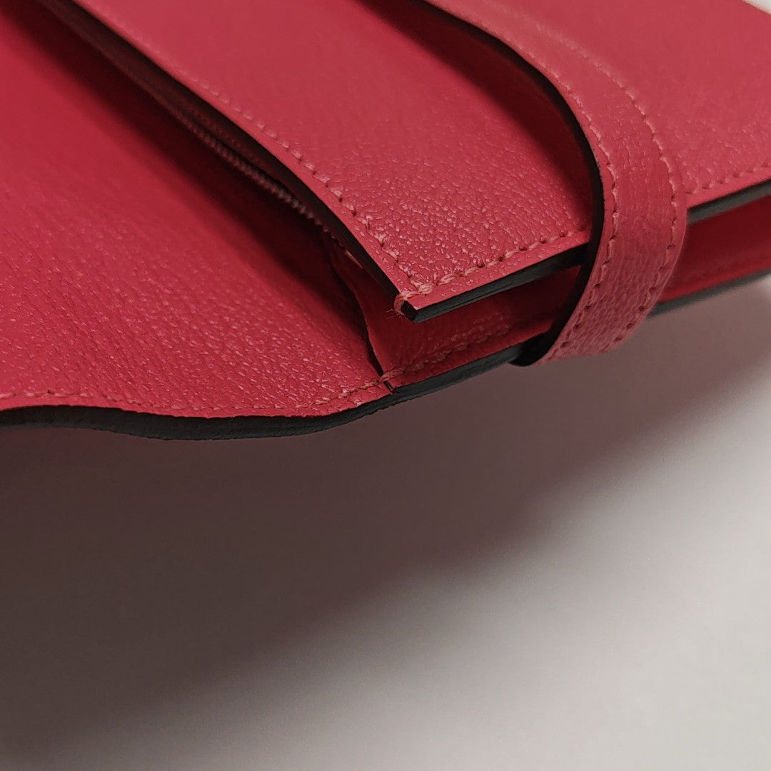 Kelly 20 Chèvre Mysore Pink Wallet