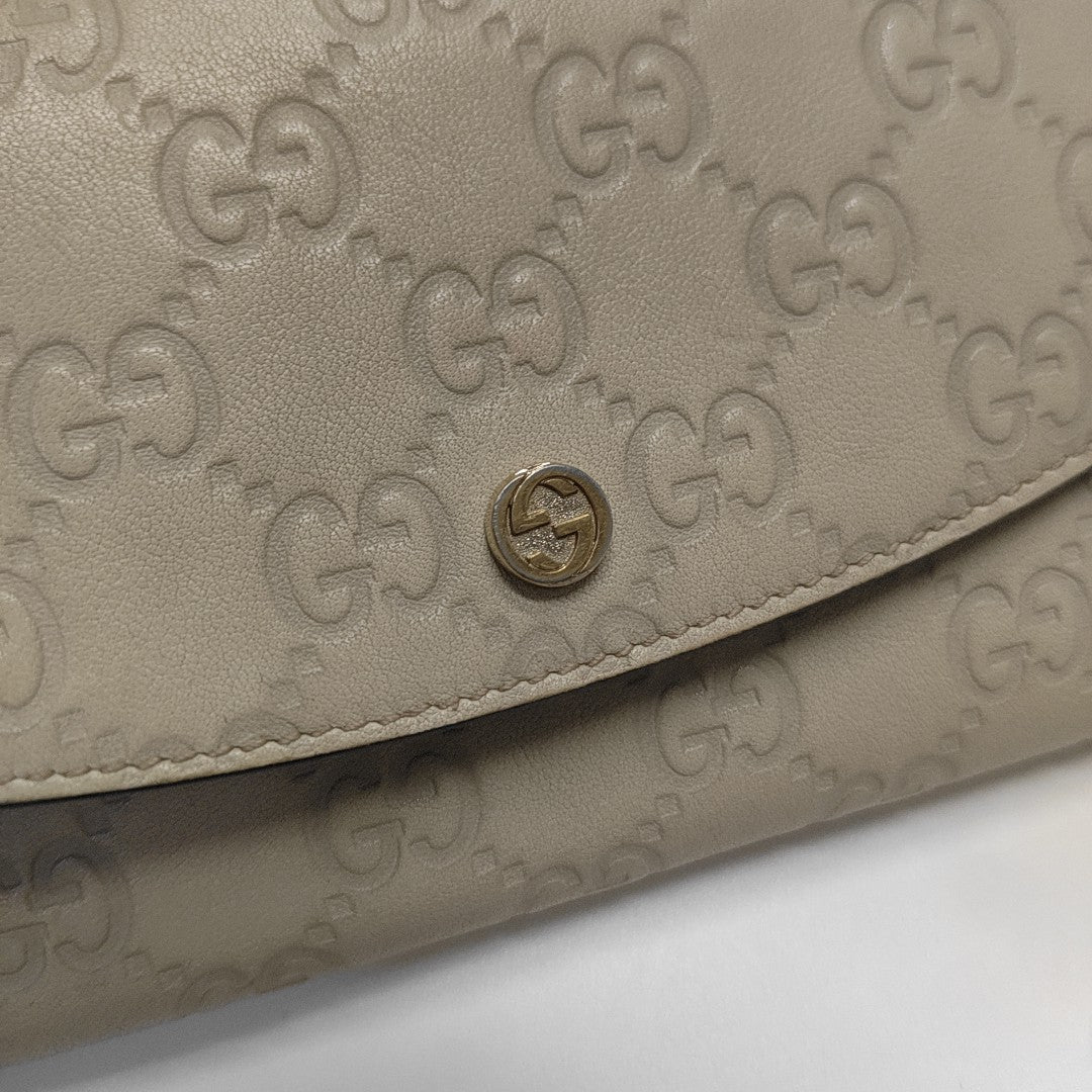 Monogram Calfskin Wallet Beige
