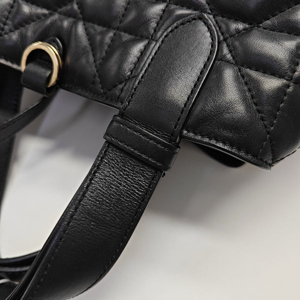Toujours Medium Cannage Calfskin Black