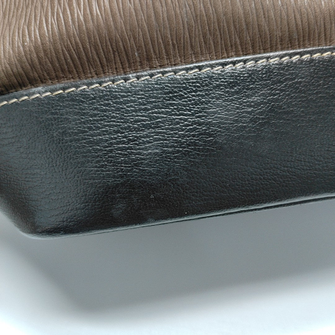Calfskin Shoulder Bag Brown