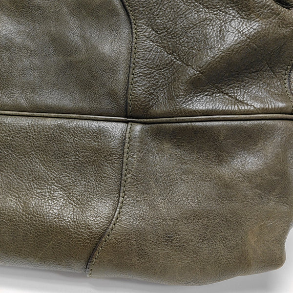 Calfskin Top Handle Bag Green