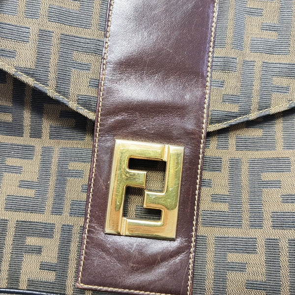 Bolso Bandolera de Lona Marrón