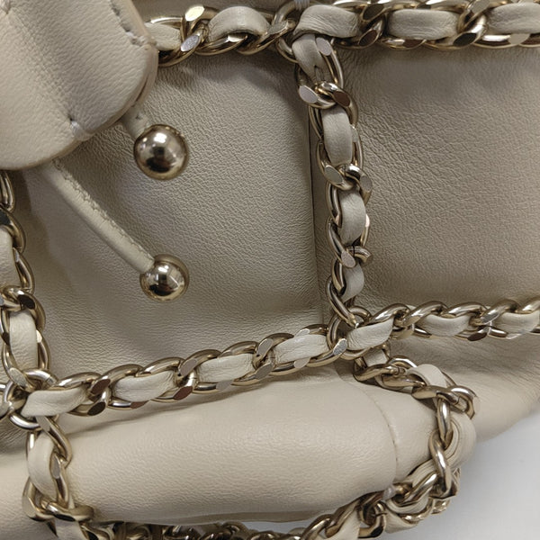 DRAWSTRING Lambskin Beige