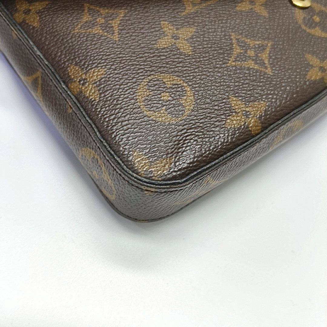 FÉLICIE Monogram Coated Canvas Brown