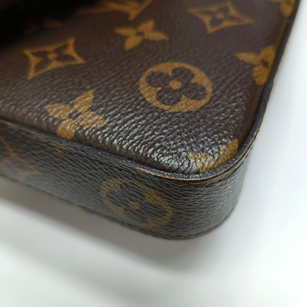 Authenticated pre-owned  FÉLICIE Monogram Coated Canvas Brown - Crossbody Bag at Looply
