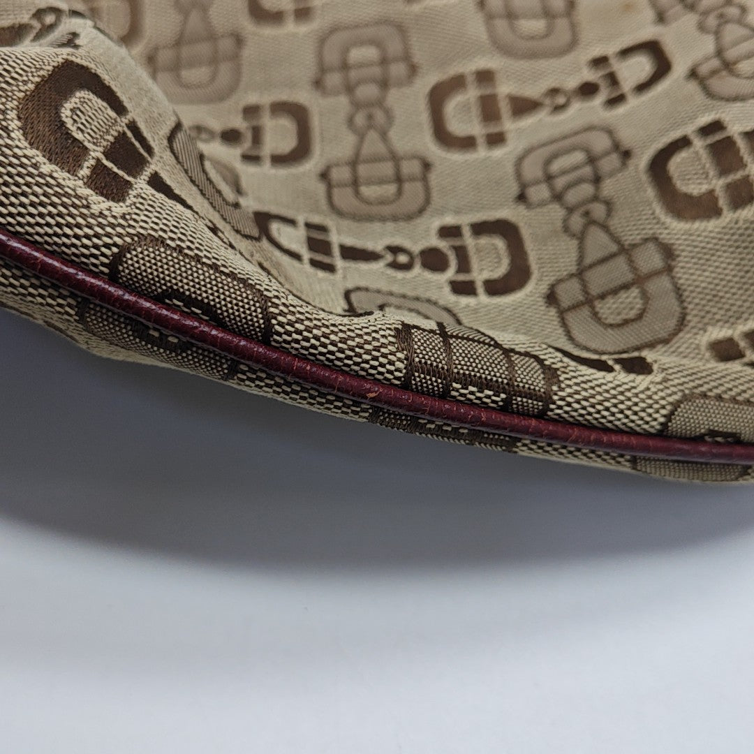 Monogram Canvas Top Handle Bag Brown