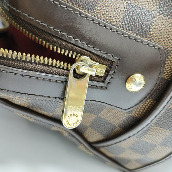 BERKELEY Damier Ebene Coated Canvas Brown