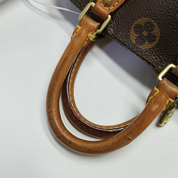 SPEEDY Nano Monogram Coated Canvas Brown