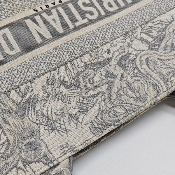 Book Tote Medium Canvas Gray
