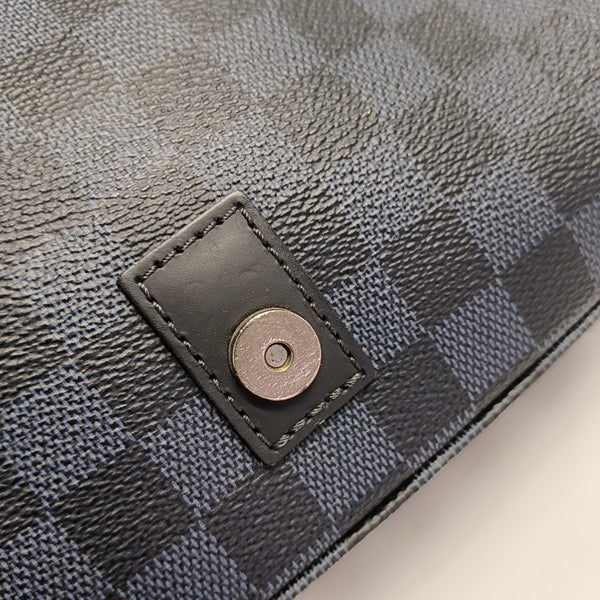 NEWPORT PM Damier Coated Canvas Blue