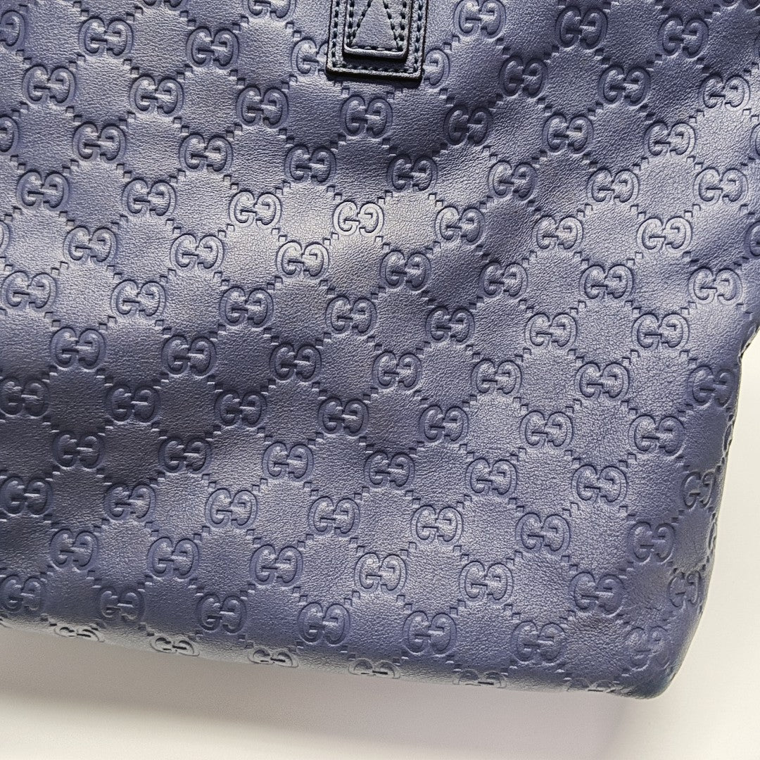 GG Imprime Monogram Calfskin Blue