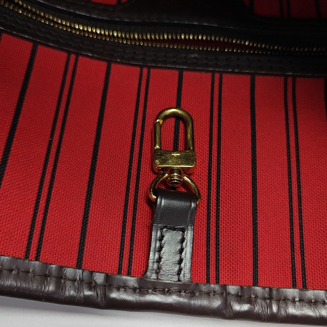 NEVERFULL MM Damier Ebene Coated Canvas Brown
