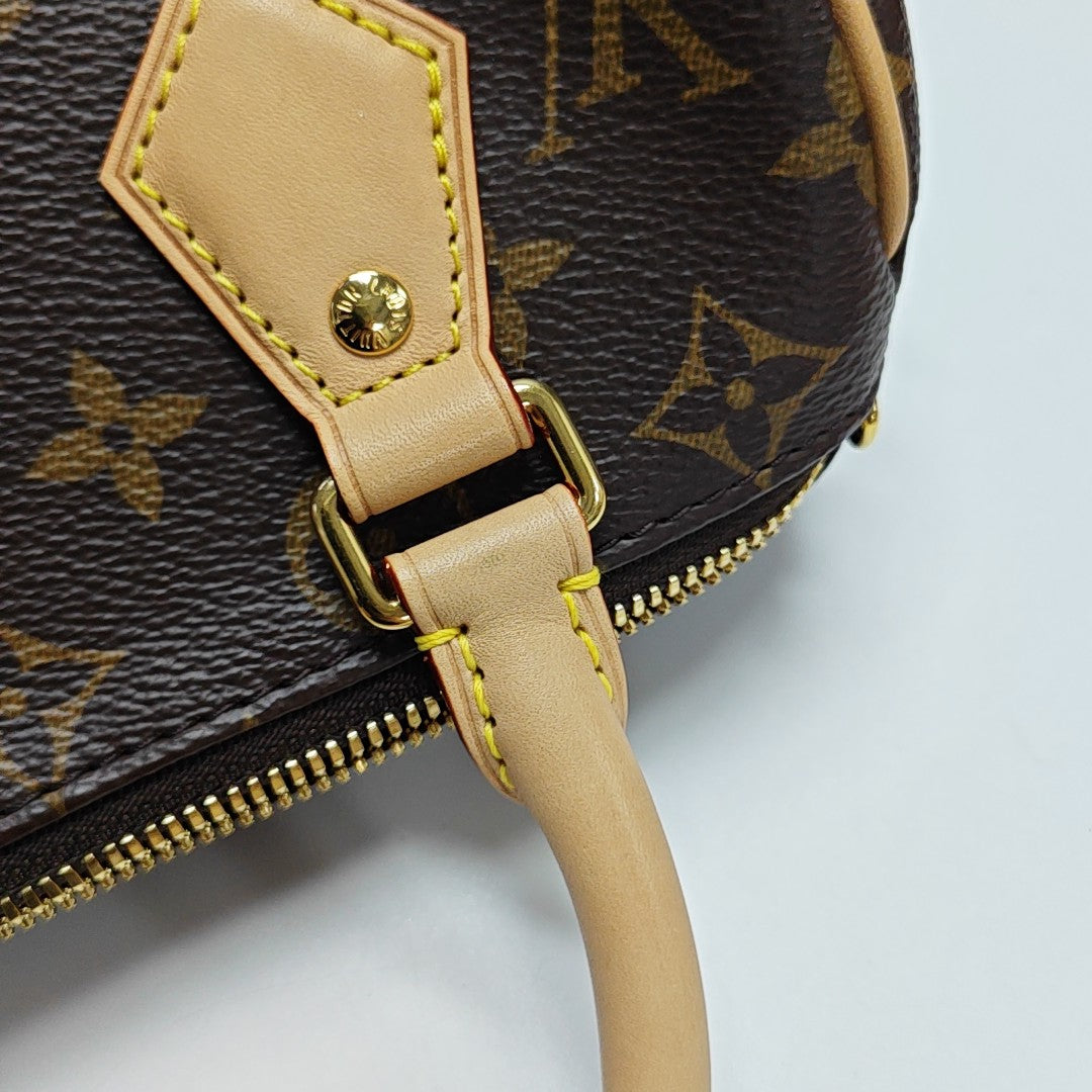 SPEEDY 20 Monogram Coated Canvas Brown