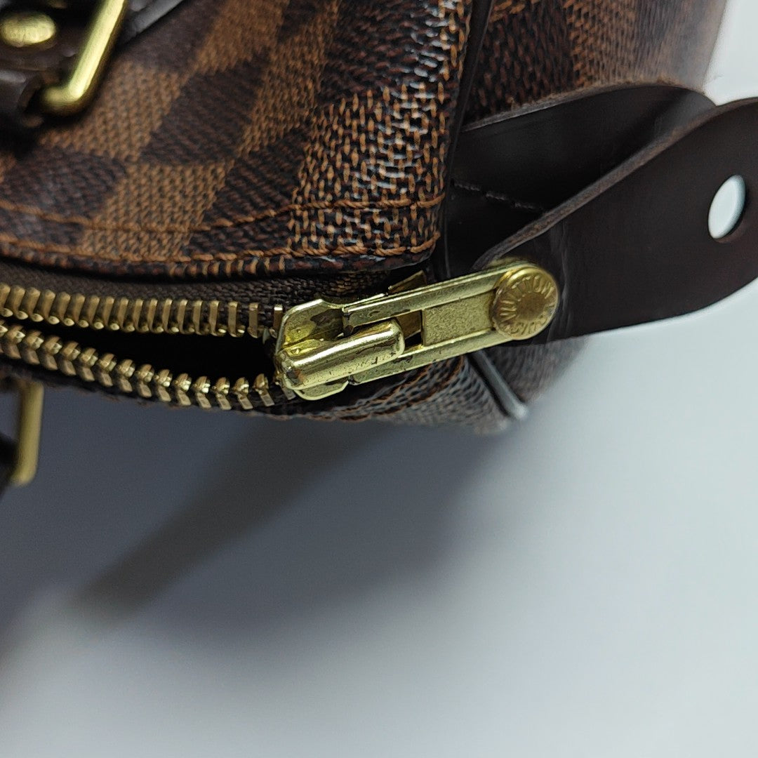SPEEDY 25 Damier Ebene Coated Canvas Brown