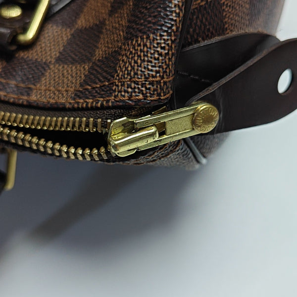 SPEEDY 25 Damier Ebene Coated Canvas Brown