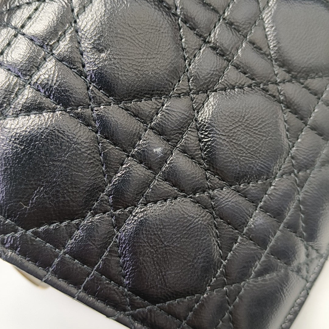 Lady Dior Small Cannage Lambskin Black